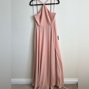 LULU’s Bridesmaid Dress High Slit in Front